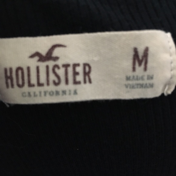 Hollister soft ribbed viscose blend lace up t-shirt - Picture 6 of 6